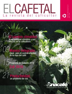 CoE 2016 El cambio clim&aacute;tico, Manejo integrado