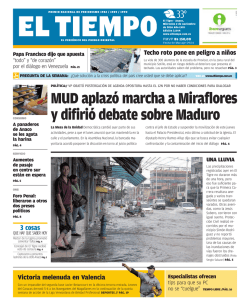MUD aplazó marcha a Miraflores y difirió debate sobre