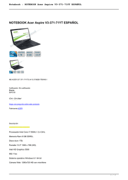 Notebook : NOTEBOOK Acer Aspire V3-371