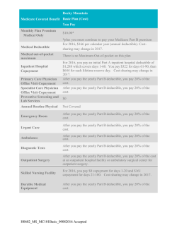 2017 Basic Plan Details - Rocky Mountain Health Plans