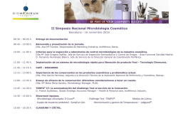 II Simposio Nacional Microbiología Cosmética