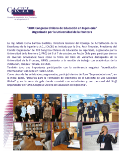 XXIX Congreso Chileno de Educación en Ingeniería