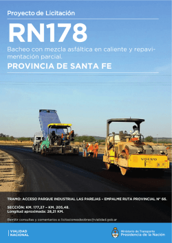 RN 178 - santa fe - Dirección Nacional de Vialidad