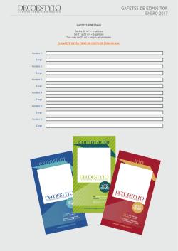 Gafetes de Expositor