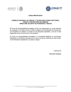 aviso becas conacyt sener chevening
