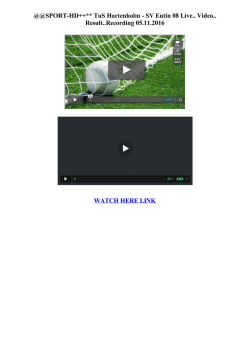 SPORT-HD++** TuS Hartenholm - SV Eutin 08 Live.. Video.. Result