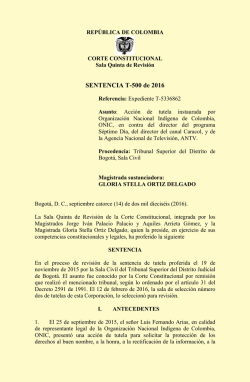 SENTENCIA T-500 de 2016