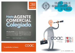 nº 179 - noviembre - 2016 - Colegio Oficial de Agentes Comerciales