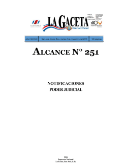 ALCANCE DIGITAL N° 251 a La Gaceta 214 de la fecha 08 11 2016