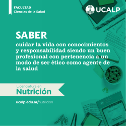 Nutrición - Universidad Católica de La Plata