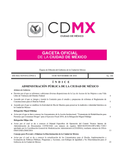 í ndice administración pública de la ciudad de méxico