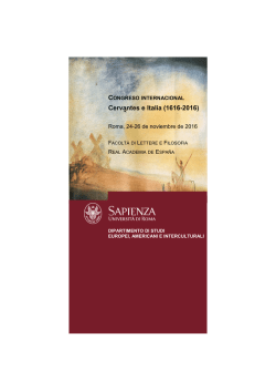 Cervantes e Italia (1616-2016)
