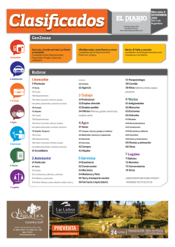 GeoZonas Rubros - El Diario de la Rep&uacute;blica