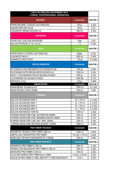 lista unica de proveedores