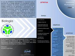 estad&iacute;stica multivariada