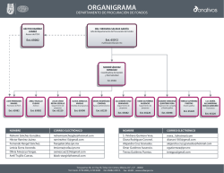 ORGANIGRAMA - Programa Integral de Procuración de Fondos