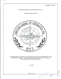 Page 1 CO SA-17.11/16 DIRECCIÓN GENERAL DE