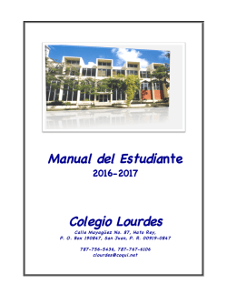Manual del Estudiante Colegio Lourdes