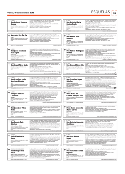 esquelas - Diario de Ferrol