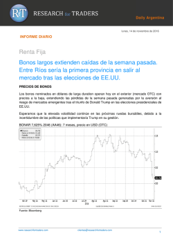 Renta Fija Bonos largos extienden caídas de la semana pasada