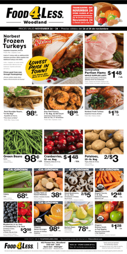 98¢ 68¢ 38¢ 98¢ 78 - Food 4 Less Woodland