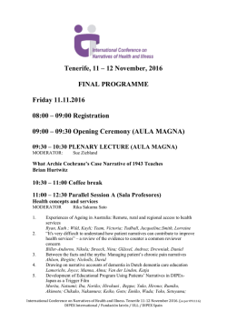 Programa Definitivo as 091116 - International Conference on