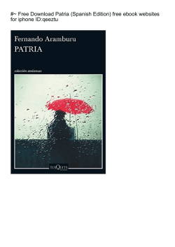Free Patria (Spanish Edition) free ebook