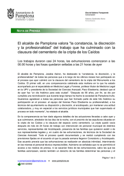 “la constancia, la discreción y la profesionalidad” del trabajo que ha