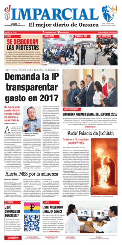 Demanda la IP transparentar gasto en 2017
