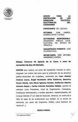 resolución jdc 128-2016 - tribunal electoral de veracruz