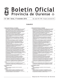 Boletín oficial - BOP - Ourense