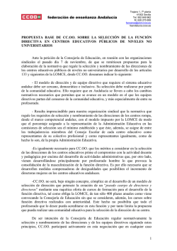 federación de enseñanza Andalucía 1 PROPUESTA BASE DE CC