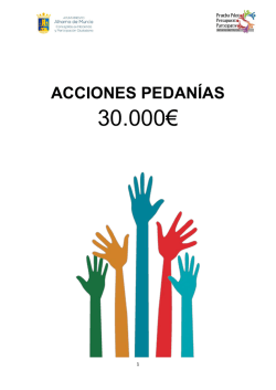 Acciones para las pedanías - Ayuntamiento de Alhama de Murcia