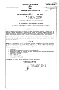 decreto 1844 del 15 de noviembre de 2016