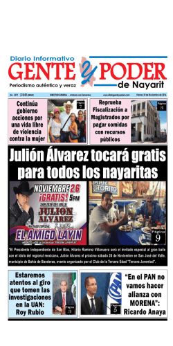Julión Álvarez tocará gratis para todos los nayaritas