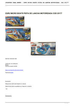 zuru micro boats pista de lancha motorizada cod 25177