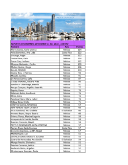REPORTE ACTUALIZADO NOVIEMBRE 11 DEL 2016