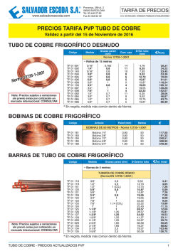 bobinas de cobre frigorífico