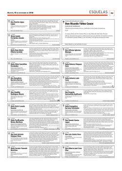 esquelas - Diario de Ferrol