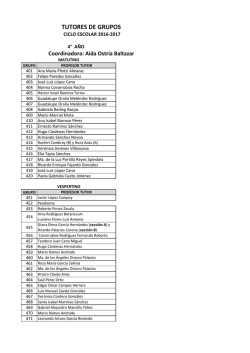 tutores de grupos