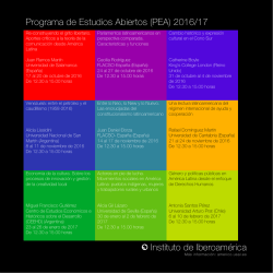 PEA 2016-2017 - Instituto de Iberoamerica