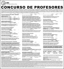 CONCURSO DE PROFESORES - Universidad de Buenos Aires