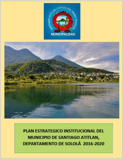 Plan Estratégico Institucional 2016-2020