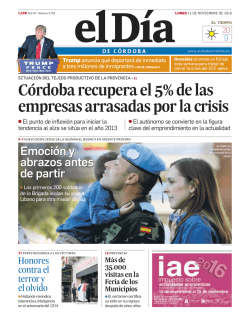 Córdobarecuperael5%delas empresasarrasadasporlacrisis