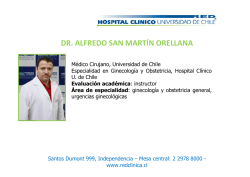 Dr. Alfredo San Martín Orellana - Hospital Clínico Universidad de
