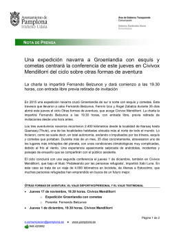 Una expedición navarra a Groenlandia con esquís y cometas