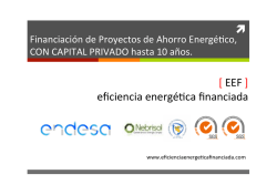 descargar la presentación en pdf - Eficiencia Energética Financiada
