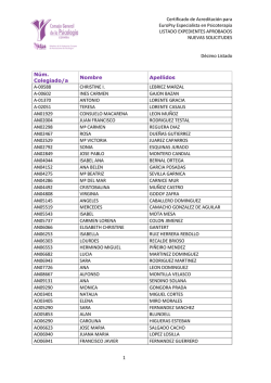 Certificado de Acreditación para EuroPsy Especialista en