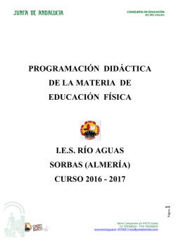 programacion EF 2016-17 - IES Río Aguas
