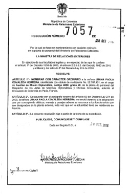 JUANA PAOLA COVALEDA HERRERA - Ministerio de Relaciones